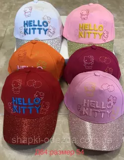 Кепка детская Оптом для девочки "Hello-Kitty" хлопок р 54