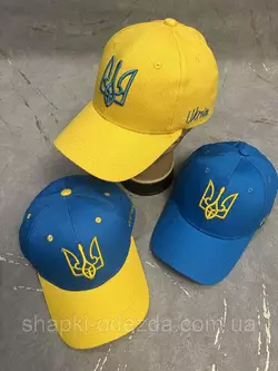 ????????Патриотичная кепка с гербом Украины