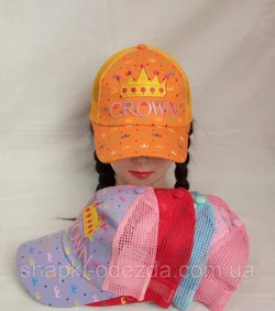 Летние кепки для девочки со стразами "Girl" оптом в Одессе