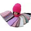 91029. Комплект зимовий для дівчинки-підлітка шапка і снуд, Фліс різні кольори (3-20 років)