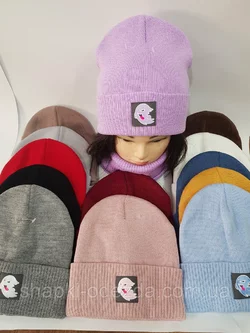 М 93021. Комплект зимний для девочки шапка и снуд , разные цвета (3-10 лет)